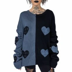 Pull Femme Oversize VIXXSIN 'Lexia Jumper' -Cosplay lexia jumper black grey heartless 900