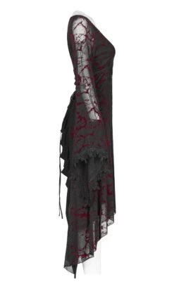 Robe Noire Et Rouge PUNK RAVE 'inkiria Blood' -Cosplay mg 1782 900