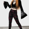 Leggings Velours KILLSTAR 'Ora' 1 Leggings Velours KILLSTAR 'Ora' -Cosplay ora leggings w b x1600 900