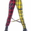Pantalon Punk Rock POIZEN INDUSTRIES 'ordelia' -Cosplay ordelia pants red yellow tartan chemical black 1 900