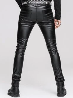 Pantalon Gothique Homme En Simili Cuir Noir -Cosplay pt0225