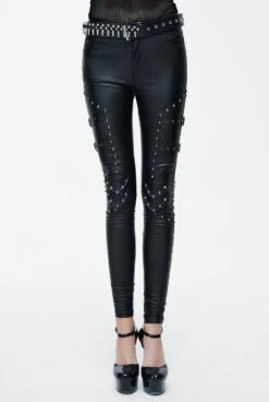 Pantalon Slim DEVIL FASHION Look Cuir