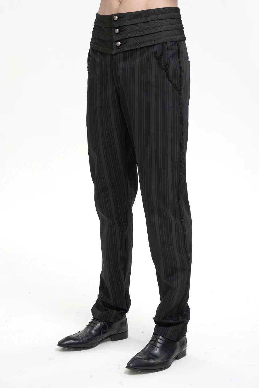 Pantalon Victorien Noir DEVIL FASHION 'Modares' 3 Pantalon Victorien Noir DEVIL FASHION 'Modares'