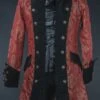 Veste Aristocrate Homme Rouge Et Noire -Cosplay red royal pirate coat