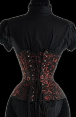 Grand Serre-taille Gothique Brocarde Rouge -Cosplay ruby extreme waist corset 3 900