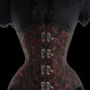 Grand Serre-taille Gothique Brocarde Rouge -Cosplay ruby extreme waist corset 900