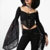 Haut Romantique KILLSTAR 'sentina' -Cosplay sentina long sleeve top w b x1600 900