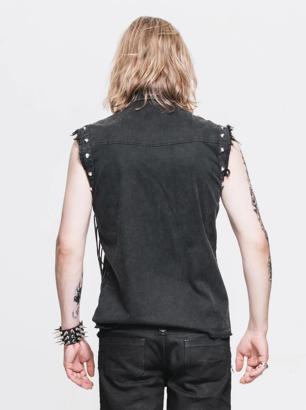 Chemise Goth Rock Sans Manches 4 Chemise Goth Rock Sans Manches – Image 2