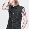 Chemise Goth Rock Sans Manches -Cosplay sht0072 1000