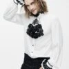 Chemise Gothique Blanche à Jabot -Cosplay sht023027 900