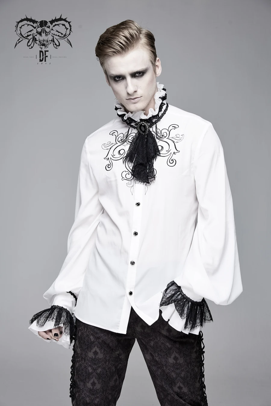 Chemise à Jabot DEVIL FASHION 'gothic Palace' 3 Chemise à Jabot DEVIL FASHION 'gothic Palace'