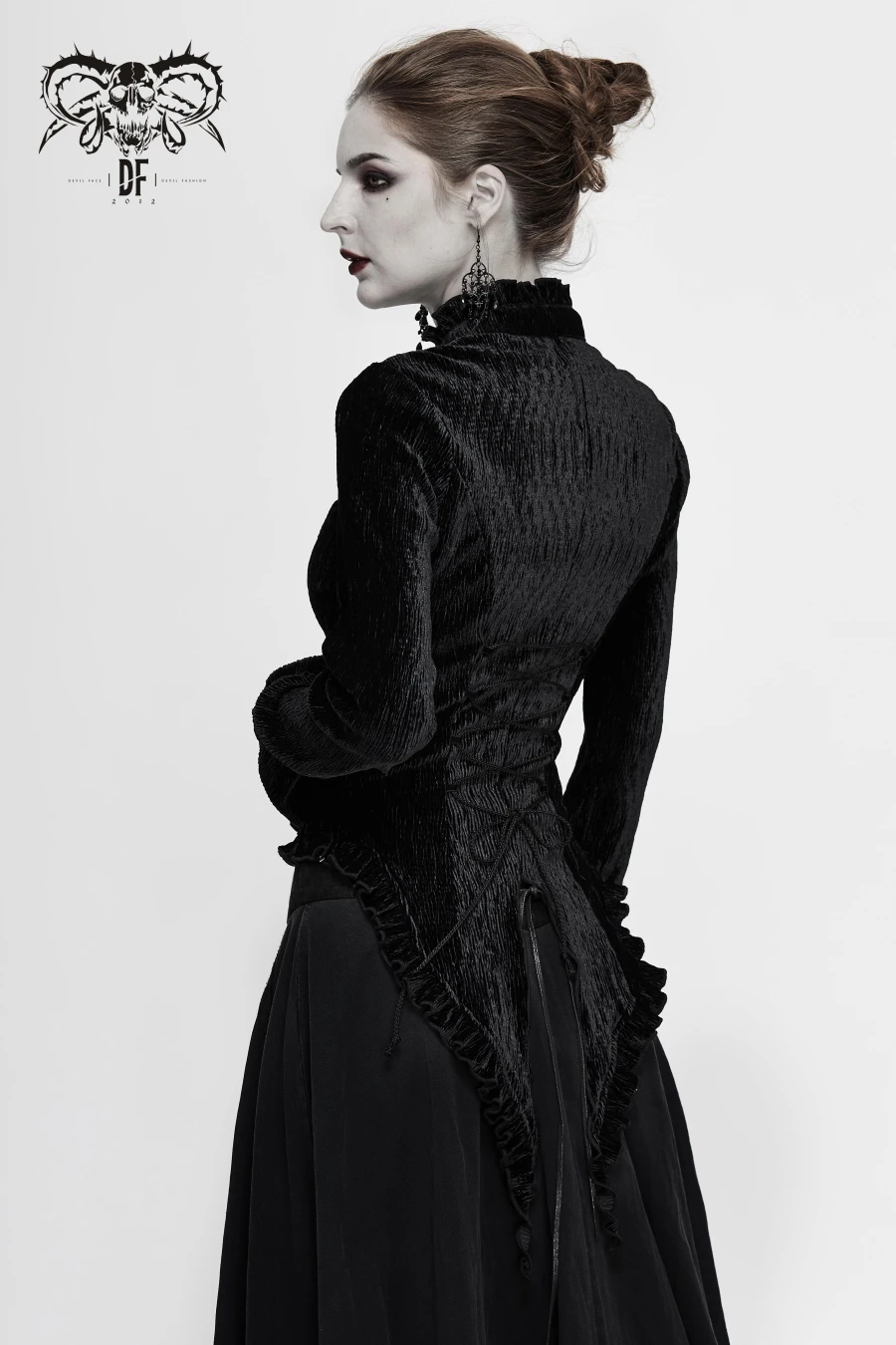 Chemise Velours DEVIL FASHION 'melisenda' 6 Chemise Velours DEVIL FASHION 'melisenda' – Image 4