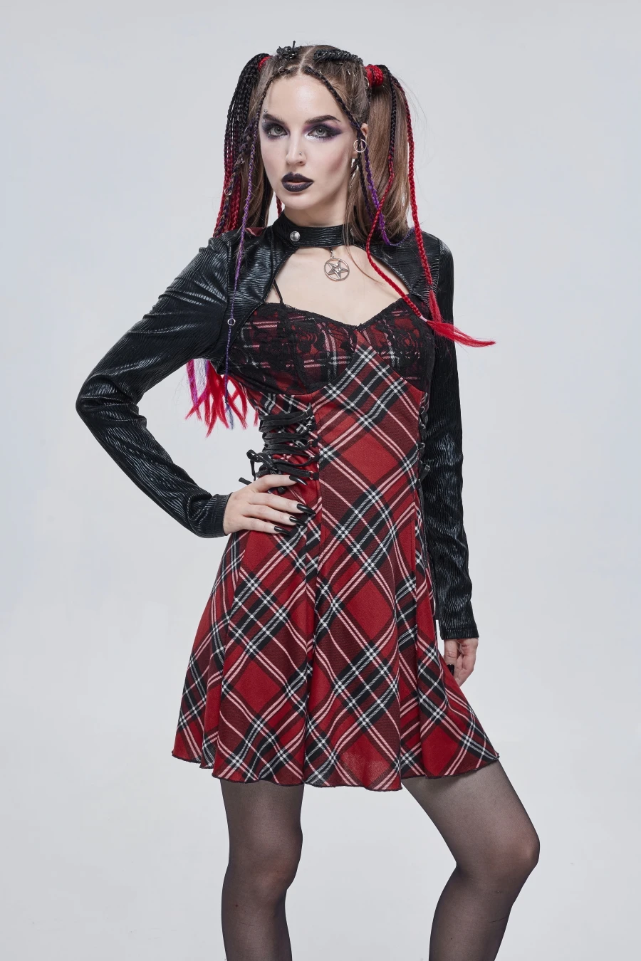 Robe Goth Punk Rock DEVIL FASHION 4 Robe Goth Punk Rock DEVIL FASHION – Image 2