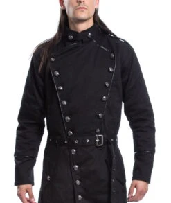 Manteau POIZEN INDUSTRIES 'solomon' 7 Manteau POIZEN INDUSTRIES 'solomon' -Cosplay solomon coat mens black chemical black 11 900