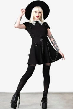 Jupe Gothique KILLSTAR 'Study Hell' 8 Jupe Gothique KILLSTAR 'Study Hell' -Cosplay study hell suspender skirt w d x1600 900