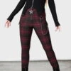Pantalon KILLSTAR 'tartanarchist' -Cosplay tartanarchist trousers crimson w c x1600 900
