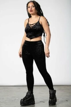 Leggings Velours KILLSTAR 'to Ashes' -Cosplay to ashes velvet leggings b x1600 900