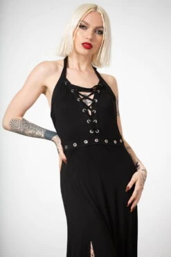 Robe KILLSTAR 'Tristania' -Cosplay tristania maxi halter dress c x1600 900