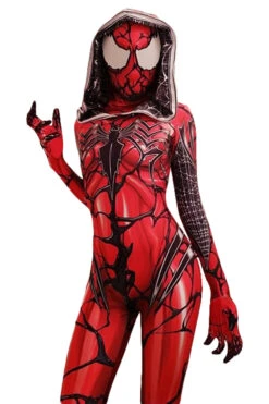 Venom Symbiote Spiderman Gwen Stacy Combinaison Cosplay Costume -Cosplay venom symbiote spiderman gwen stacy combinaison cosplay costume 1