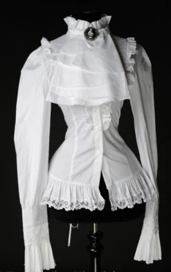 Chemisier Gothique Victorien Blanc