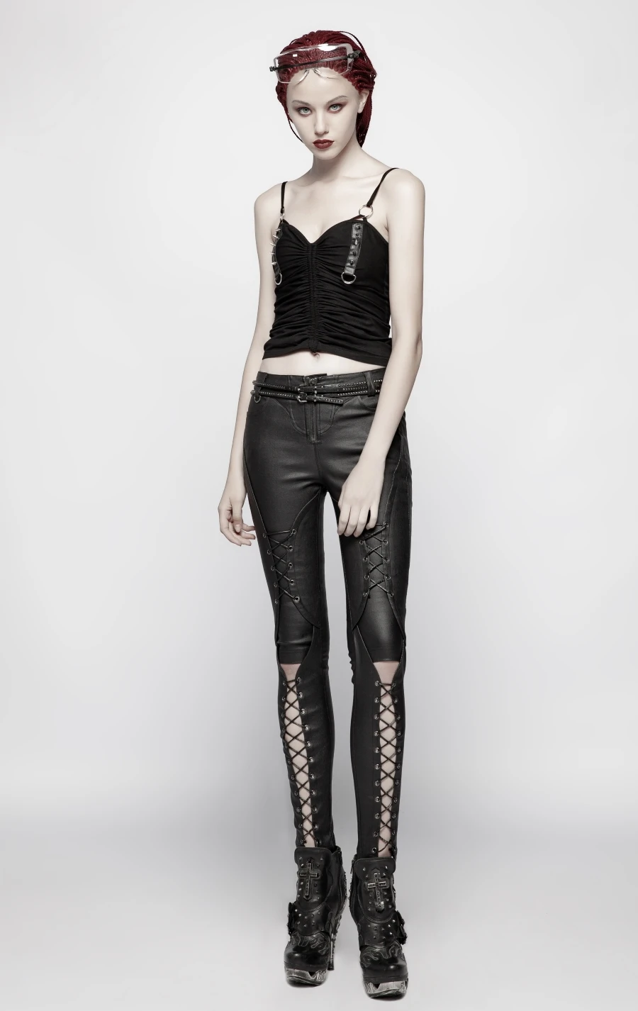 Pantalon PUNK RAVE 'dark Pheola' 3 Pantalon PUNK RAVE 'dark Pheola'