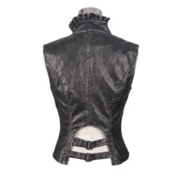 Blouson Goth Rock Sans Manches DEVIL FASHION 13 Blouson Goth Rock Sans Manches DEVIL FASHION -Cosplay wt3