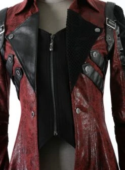 Veste Gothique Homme PUNK RAVE 'red Funeral' 13 Veste Gothique Homme PUNK RAVE 'red Funeral' -Cosplay y 349redf 900