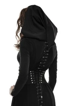 Serre-taille Gothique Noir Tenebra -Cosplay y6593